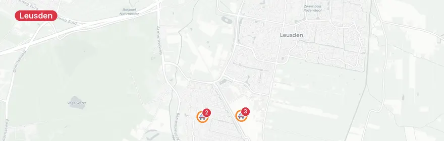 Kaart van Reanimatie Hekkerdreef Leusden