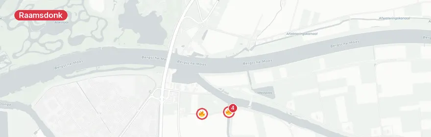 Kaart van Letselincident Aanwassenweg Raamsdonksveer
