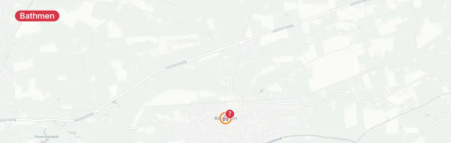 Kaart van Aanrijding met letsel op A1 bij Bathmen