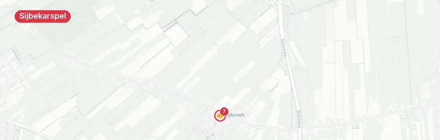 Kaart van Woningbrand Schoolstraat Sijbekarspel