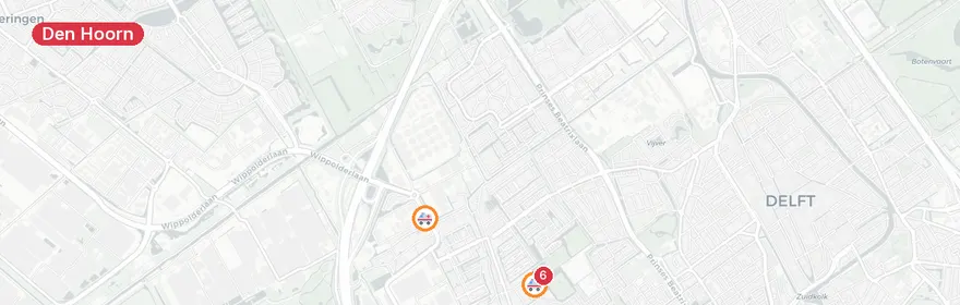 Kaart van Ernstig incident Zwanebloem, Den Hoorn