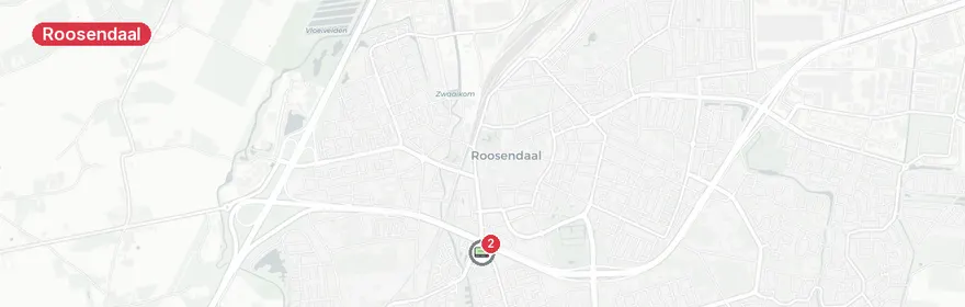 Kaart van Letselongeval President Kennedylaan, Roosendaal