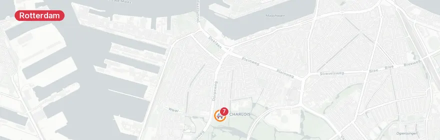 Kaart van Reanimatie Zanglijsterstraat Rotterdam, traumahelikopter...