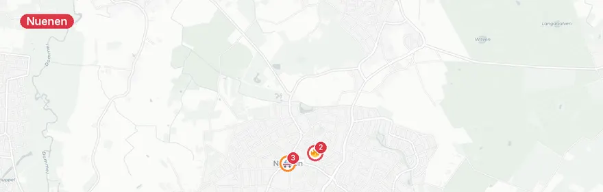 Kaart van Reanimatie Pieter Dekkersstraat Nuenen