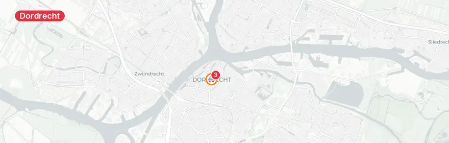 Kaart van Verkeersongeval A16 Dordrecht