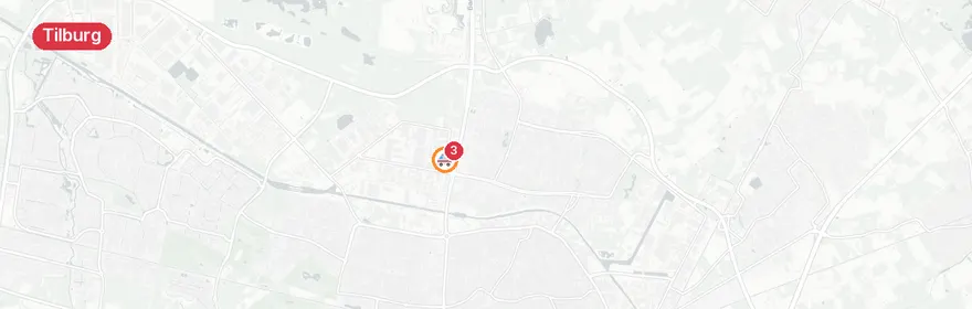 Kaart van Ongeval met letsel Spoorlaan Tilburg