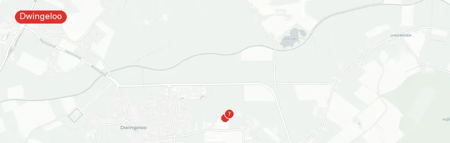 Kaart van Landbouwvoertuig in brand Spieregerweg Dwingeloo