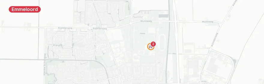 Kaart van Reanimatie Peddelpad, Emmeloord