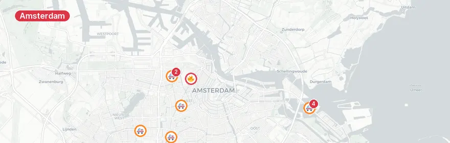 Kaart van Fietser overleden bij aanrijding Bos en Lommerweg