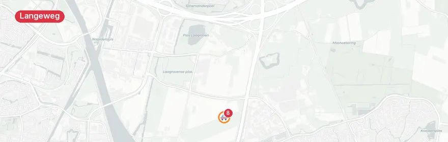 Kaart van Verkeersongeval N215 Langeweg, meerdere gewonden
