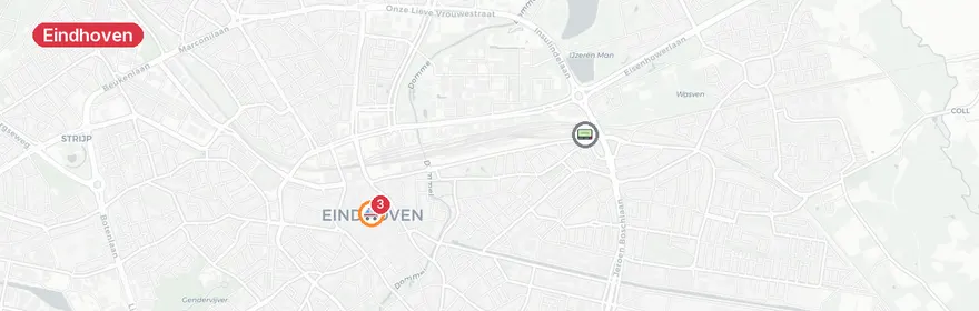 Kaart van Gaslekkage Saenredamstraat Eindhoven