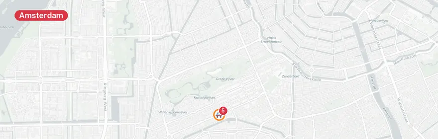 Kaart van Verkeersongeval met letsel De Lairessestraat Amsterdam