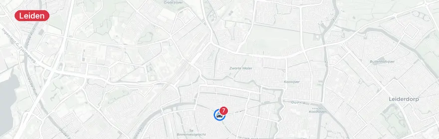Kaart van Eenzijdig ongeval A4 bij Leiden, één gewonde