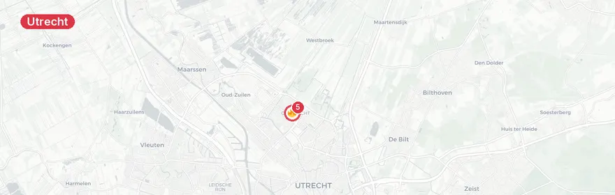 Kaart van Woningbrand Gambiadreef Utrecht