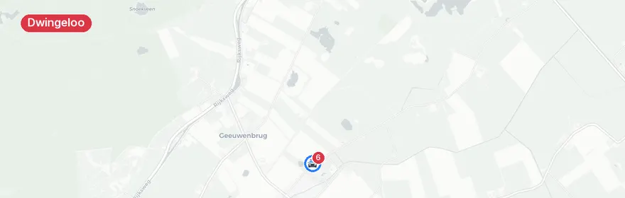 Kaart van Waterongeval De Vorrelvenen Dwingeloo
