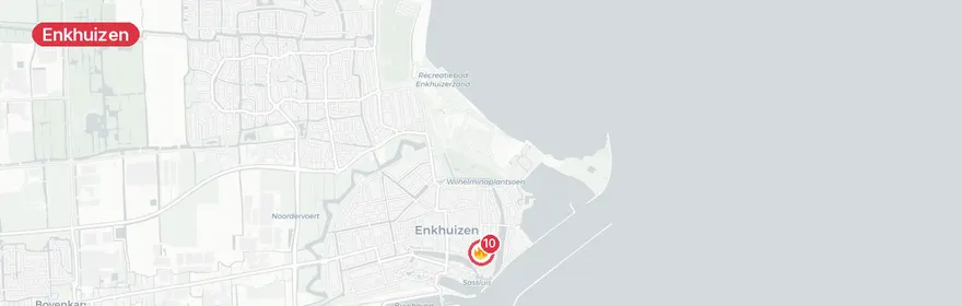 Kaart van Uitslaande woningbrand Zuider Havendijk Enkhuizen