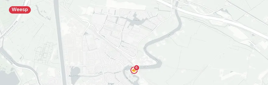 Kaart van Hulpverlening Lange Muiderweg Weesp