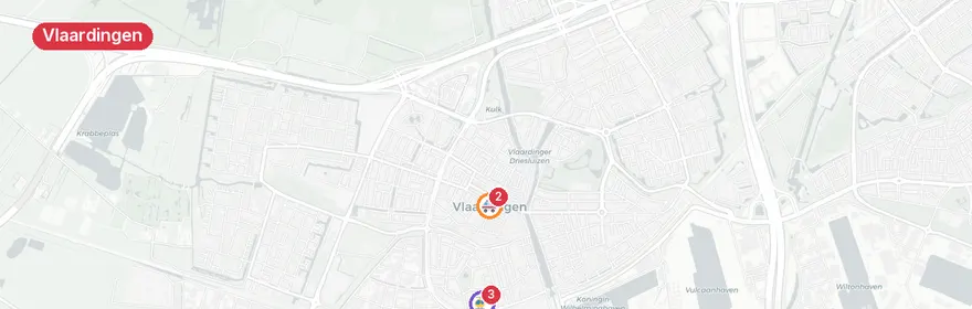 Kaart van Reanimatie Chopinstraat Vlaardingen, traumahelikopter ing...