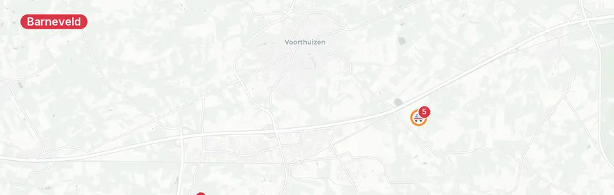Kaart van Reanimatie J. van den Broekstraat, Barneveld
