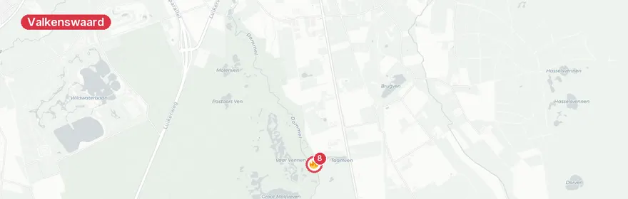 Kaart van Bus volledig uitgebrand op De Vest Valkenswaard