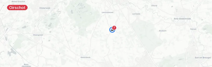 Kaart van Ernstig verkeersongeval Oude Grintweg Oirschot