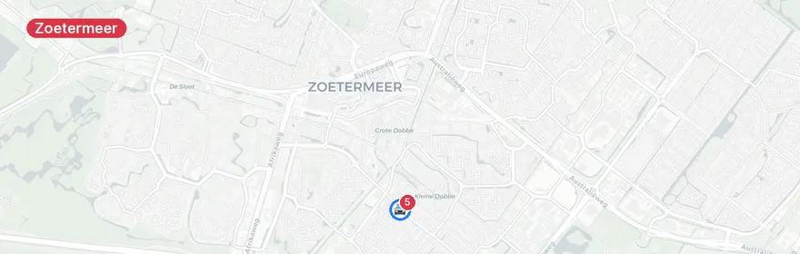 Kaart van Verkeersongeval Oranjelaan, Zoetermeer