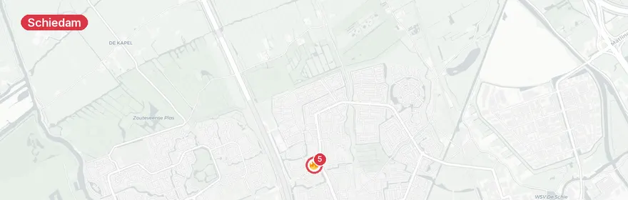 Kaart van Reanimatie Royaardsplein Schiedam