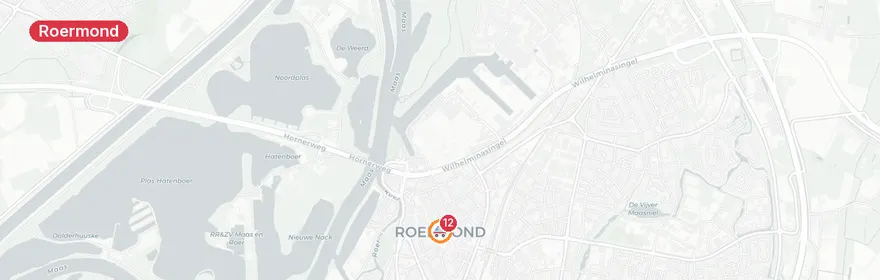 Kaart van Verkeersongeval N280 Roermond, meerdere gewonden