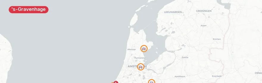 Kaart van Medische noodoproepen Sternlaan, 's-Gravenhage