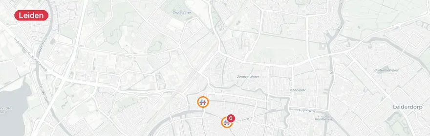 Kaart van Verkeersongeval A4 Leiden met letsel
