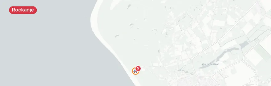 Kaart van Reanimatie op 2e Slag Rockanje, traumahelikopter ingezet