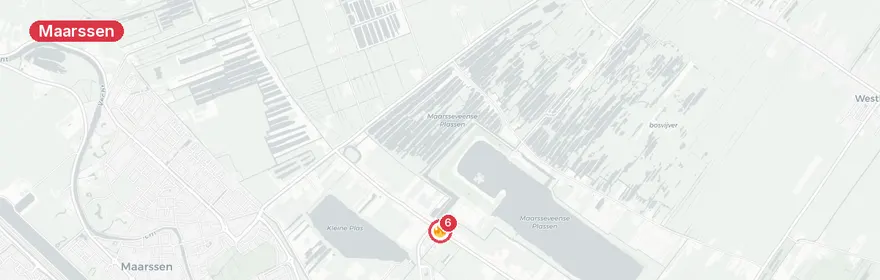 Kaart van Woningbrand Herenweg Maarssen