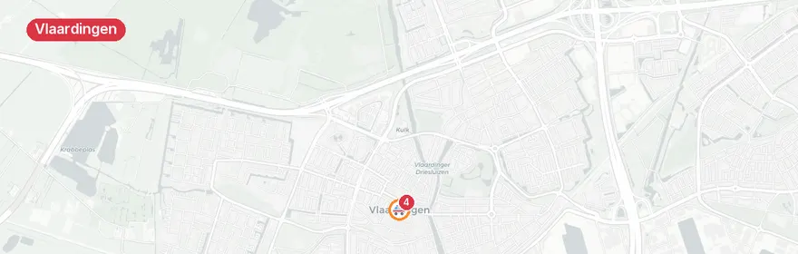 Kaart van Verkeersongeval A20 Vlaardingen