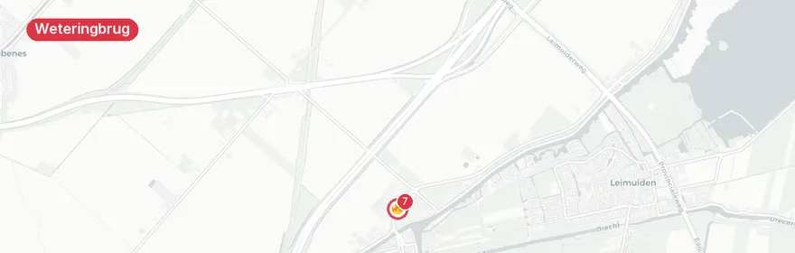 Kaart van Waterongeval Weteringweg Weteringbrug