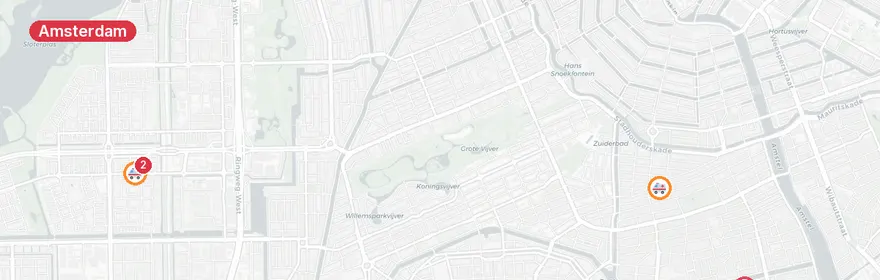 Kaart van Verkeersongeval Pieter Calandlaan Amsterdam