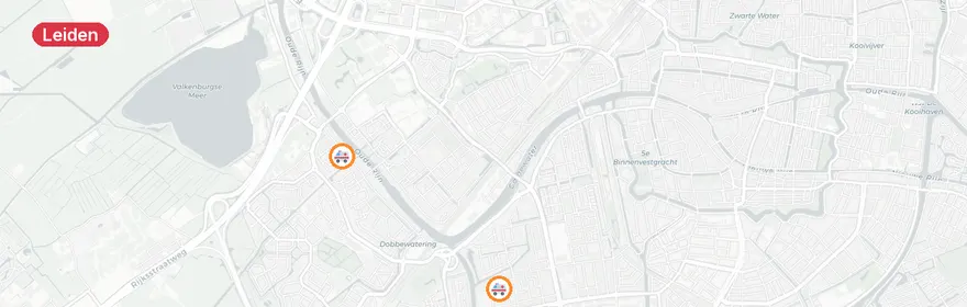 Kaart van Spoedeisende medische hulp Bizetpad, Leiden