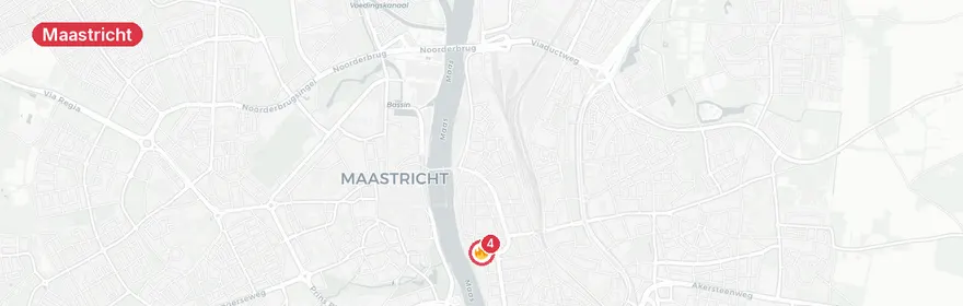 Kaart van Twee jongens springen van brug in Maastricht