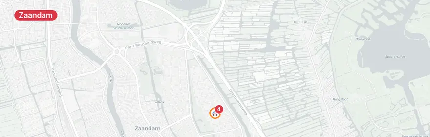 Kaart van Reanimatie op Karveelstraat in Zaandam