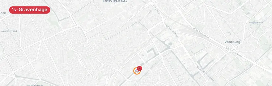 Kaart van Verkeersongeval Rijswijkseweg, 's-Gravenhage