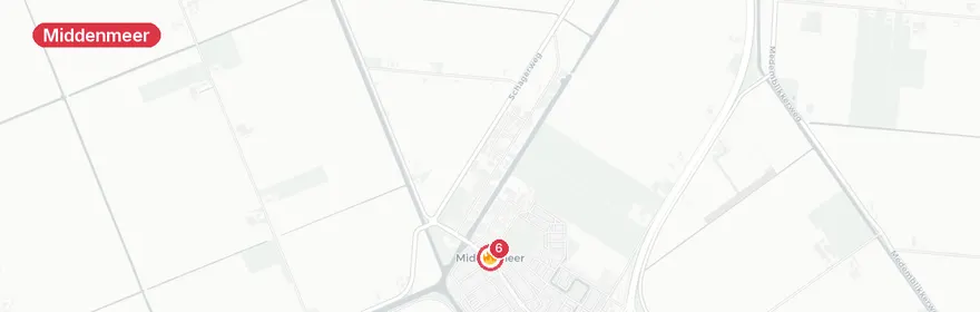 Kaart van Zwaar verkeersongeval A7 Middenmeer