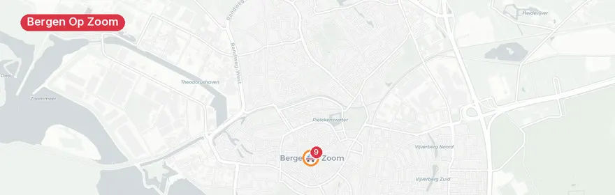 Kaart van Reanimatie Potterstraat Bergen op Zoom