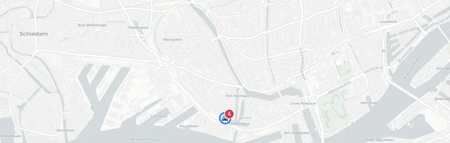 Kaart van Explosie Watergeusstraat, Rotterdam