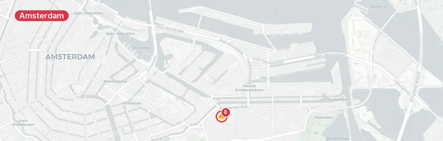 Kaart van Reanimatie Von Zesenstraat Amsterdam