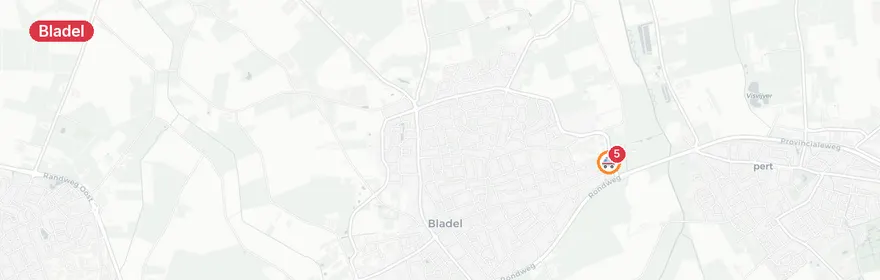 Kaart van Verkeersongeval met letsel op Industrieweg Bladel
