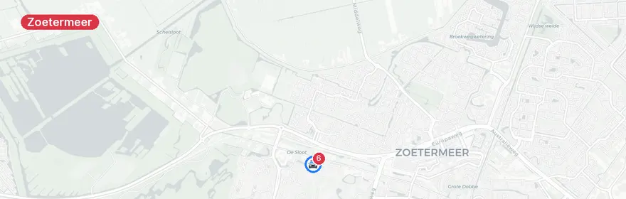 Kaart van Persoon te water Voorweg Zoetermeer