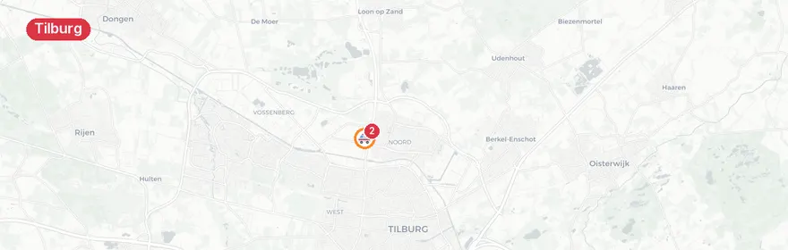 Kaart van Letsel Oude Hilvarenbeekseweg Tilburg