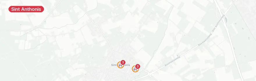 Kaart van Reanimatie Alexandriestraat Sint Anthonis