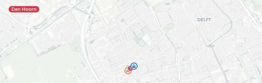 Kaart van Buspassagier gewond na noodremming Woudseweg
