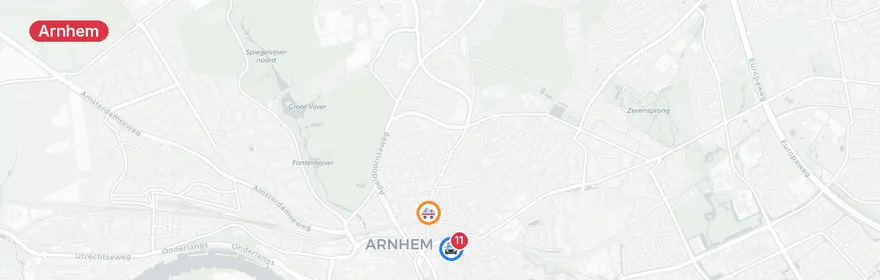 Kaart van Schietincident Steenstraat Arnhem