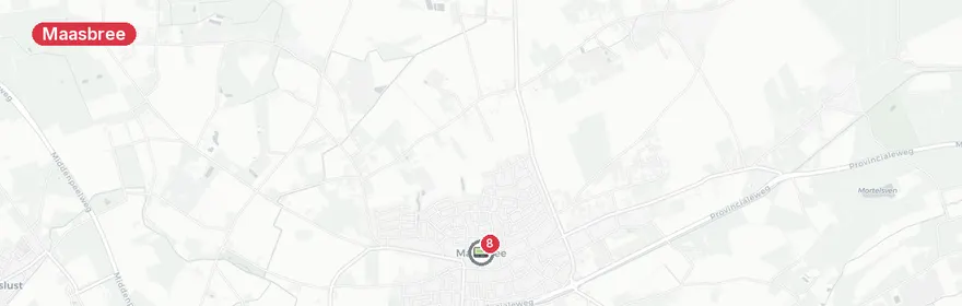 Kaart van Aanrijding vrachtwagen-auto A67 Maasbree